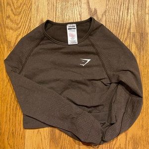 GYMSHARK VITAL SEAMLESS 2.0 LONG SLEEVE CROP TOP